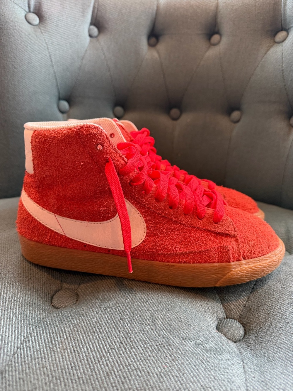 Nike Blazer Mid Suede Vintage Max Orange Ivory